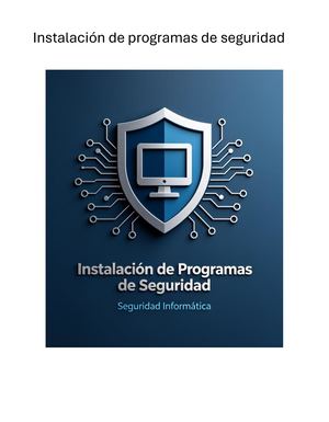 Instalación de programas de seguridad