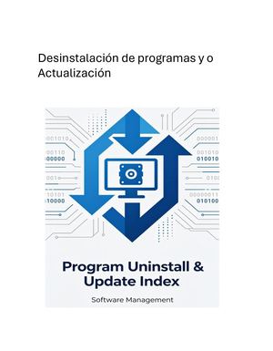 Desinstalación de programas y o Actualización