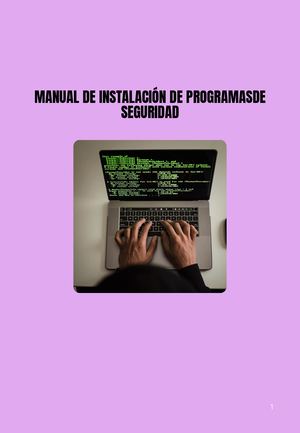 Manual De Instalación De Programas De Seguridad