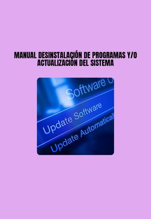 Manual De Instalación De Programas Yo Actualización Del Sistema