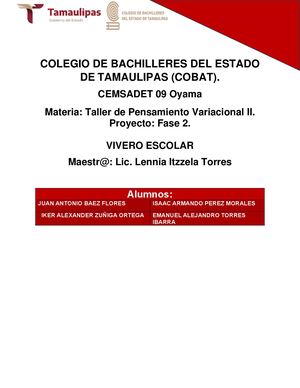 Pec Isaac Taller De Pensamiento Variacional Ii