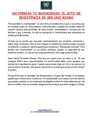 No Pierdas Tu Muchosidad
