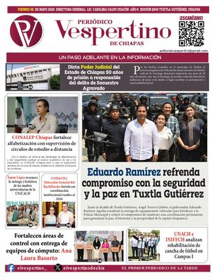 Periodico Vespertino De Chiapas 08 Mayo