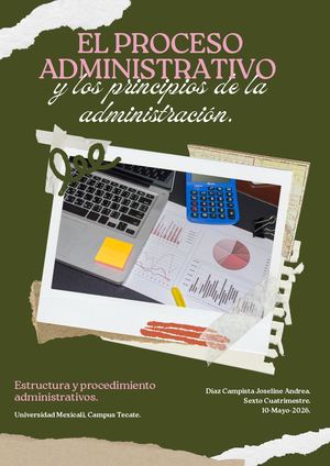 EL PROCESO ADMINISTRATIVO Y LOS PRINCIPIOS DE LA ADMINISTRACIÓN.