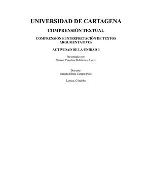 Actividad De La Unidad 3 C Textual