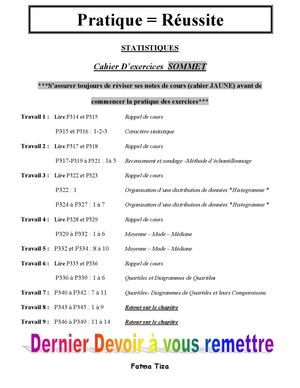 Exercices A Faire Chp 7