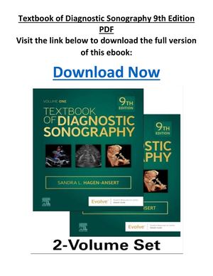 Textbook Of Diagnostic Sonography 9th Edition PDF
