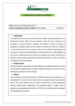 Ensayo Académico Ritzi