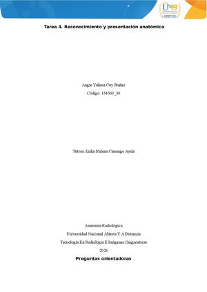 Tarea 4 Reconocimiento Y Presentación Anatómica