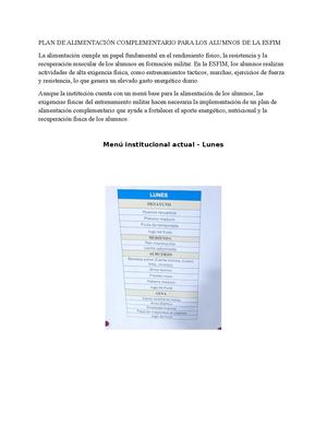Plan alimentacion