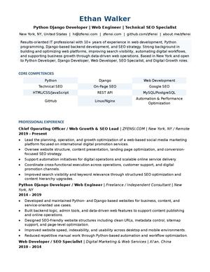 Zfensi 英文简历 Resume