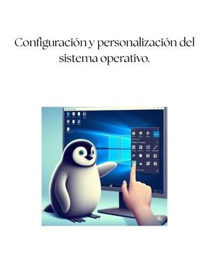 Configuración y personalización del sistema operativo