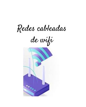 Redes cableadas de wifi