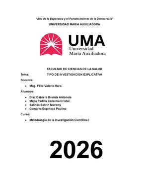 Tipo De Investigacion Explicativa