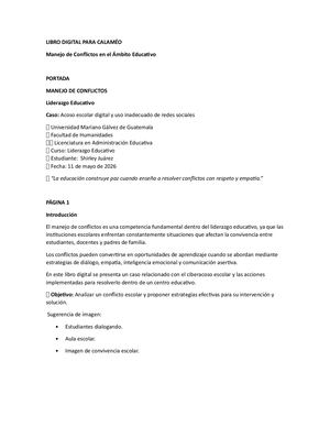 Manejo de Conflictos en el Ámbito Educativo