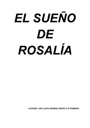 El Sueño De Rosalía