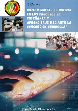 Objeto Digital Educativo En Los Procesos De Enseñanza Y Aprendizaje Mediante La Concreción Curricular (1)