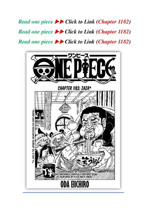One Piece Chapter 1182