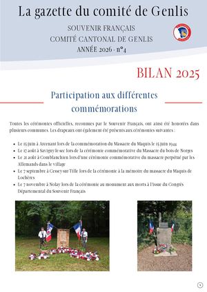Gazette N°4 - Bilan 2025