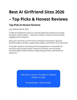Best Ai Gf Apps In 2026 Honest Reviews