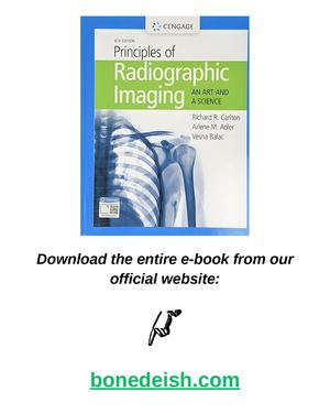 Principles of Radiographic Imaging An Art and A Science 6th Edition pdf