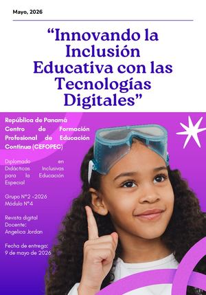 “Innovando La Inclusión Educativa Con Las Tecnologías Digitales”
