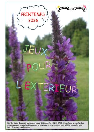 JEUX EXTERIEURS PRINTEMPS 2026