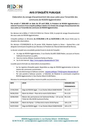 Avis Enquete Publique