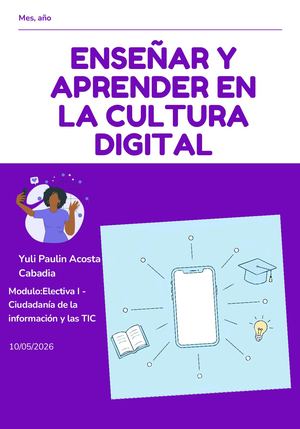 Acrividad 1 Tecnologia Educativa,aprender Y Enseñar En La Cultura Digital