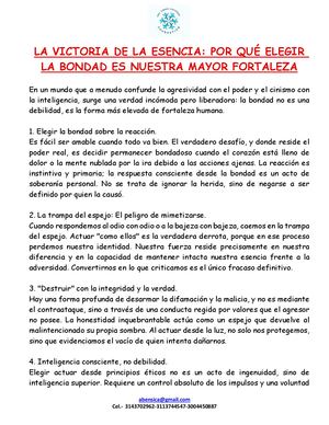 La Victoria De La Esencia