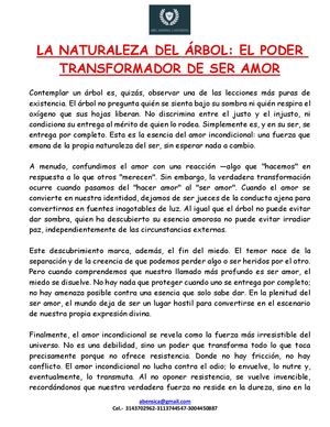 La Naturaleza Del ÁRbol