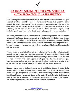 La Dulce Salida Del Tiempo