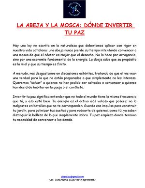 La Abeja Y La Mosca
