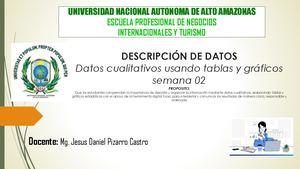 Sesión 2 Descripción De Los Datos