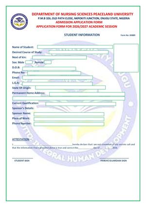 Bishop Shanahan College of Nursing, has opened its Post UTME application for admission ☎️{(0)8039478772) ☎️{+23408039478772 into the ND/HND Nursing Programme for the 2026/2027 academic session.The form is for candidates who meet the O’level, UTME, age and