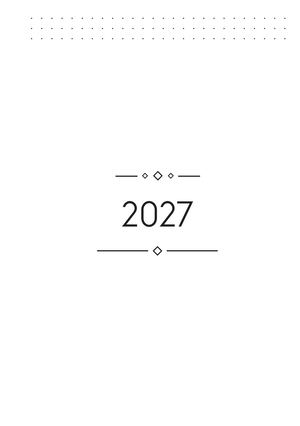 Agenda Semanal Sin Horarios 2027