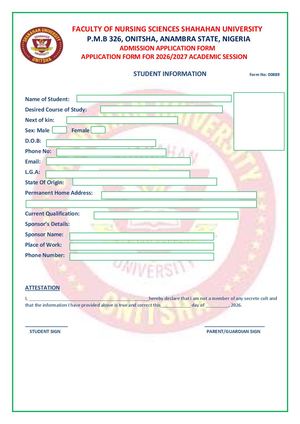 Bayelsa State College of Nursing Sciences (BYSCONS), has opened its Post UTME application for admission ☎️{(0)8039478772) ☎️{+23408039478772 into the ND/HND Nursing Programme for the 2026/2027 academic session.The form is for candidates who meet the O’lev