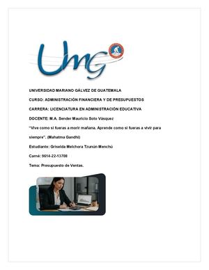 Presupuestos De Venta
