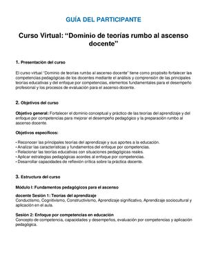 Guia Del Participante Ascenso Docente
