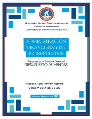 Presupuesto De Ventas