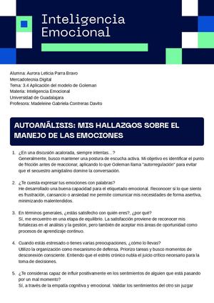 Inteligencia Emocional 3 4 Parra Aurora