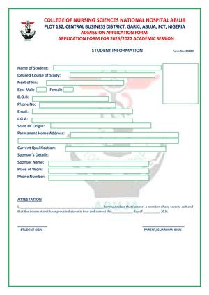 Bowen University Teaching Hospital (BUTH) College of Nursing Sciences, has opened its Post UTME application for admission ☎️{(0)8039478772) ☎️{+23408039478772 into the ND/HND Nursing Programme for the 2026/2027 academic session.The form is for candidates 