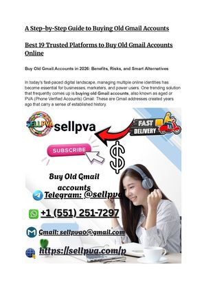 A Step By Step Guide To Buying Old Gmail Accounts