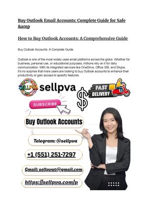 Buy Outlook Email Accounts Complete Guide For Safe &Amp