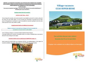 Planning Du 10 Au 16 Mai 2026