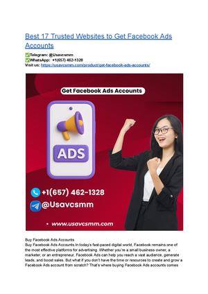Best 17 Trusted Websites To Get Facebook Ads Accounts
