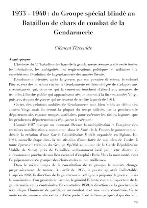 Têtevuide Les Chars De La Gendarmerie