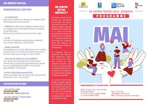 Programme des activités de Centre social | Mai 2026