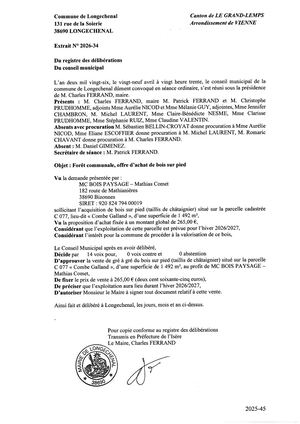 2026 34 Foret Communale Offre D Achat Bois Sur Pied