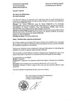 2026 40 Achat D'Un Aspirateur Pour La Chaufferie